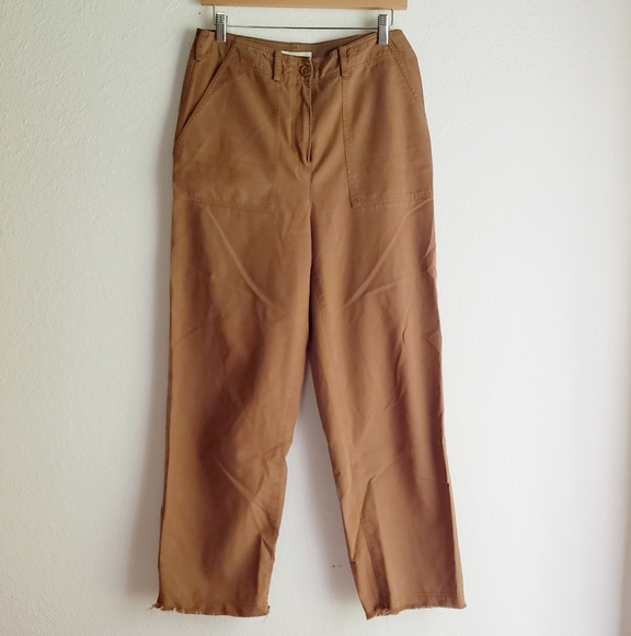 Treasure & Bond Pants - Treasure & Bond Wide Leg Cotton Blend Lightweight Pants Size 10